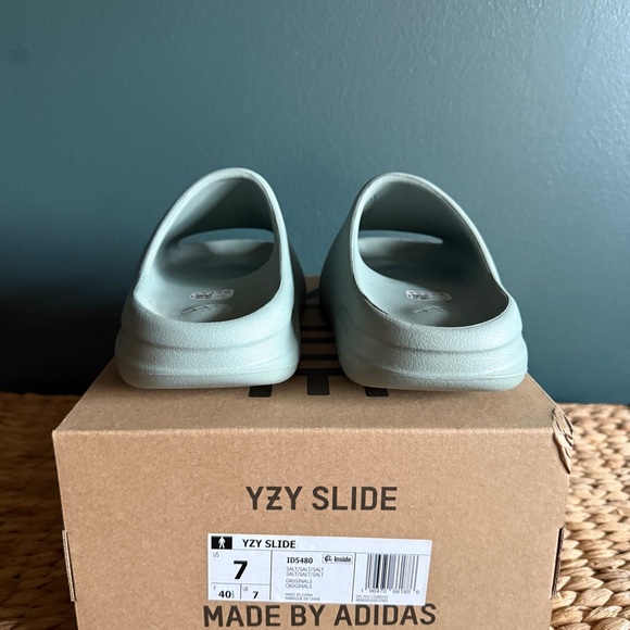 adidas Slide Sandals in Pale Green